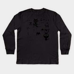 All in one cats Kids Long Sleeve T-Shirt